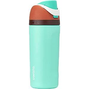 Owala Kids FreeSip Insulated Stainless Steel Water Bottle with Straw for Sports, Travel, and School BPA-Free Sports Water Bottle, 16 oz, Mint Chocolate