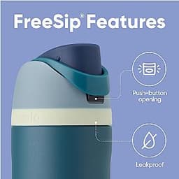 Owala FreeSip Insulated Stainless Steel Water Bottle with Straw, BPA-Free Sports Water Bottle,