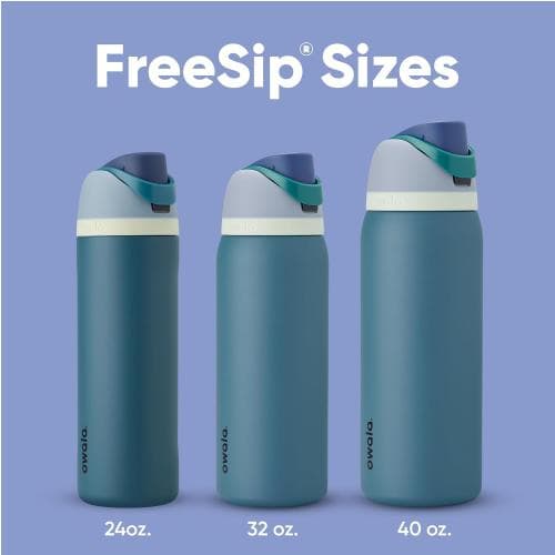 Owala FreeSip Insulated Stainless Steel Water Bottle with Straw, BPA-Free Sports Water Bottle,